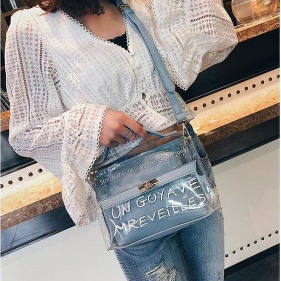 ChicksDesire Handbags - C'est la Vie Soho Clear Tote Bag